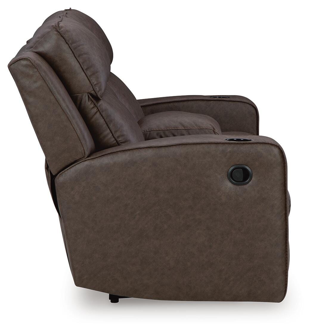 Lavenhorne Reclining Loveseat with Console - 6330694 - product view or room setting; only loveseat included (supplier image 8)