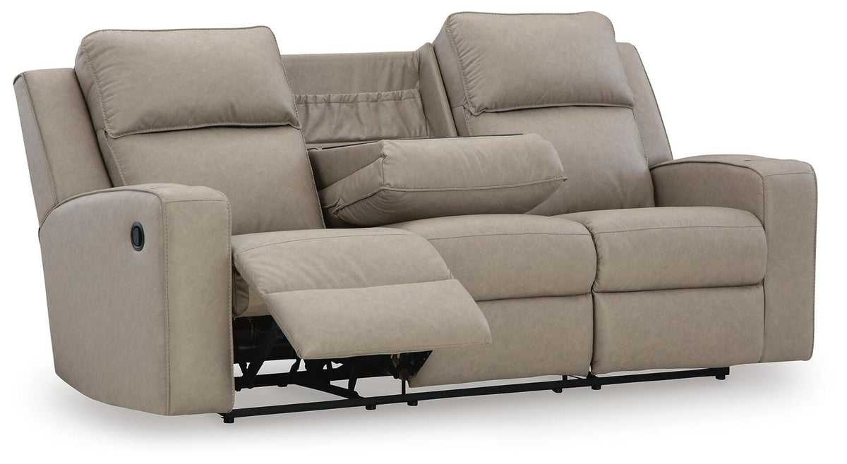 Lavenhorne Reclining Sofa with Drop Down Table - 6330789 - product view or room setting; only sofa included (supplier image 13)