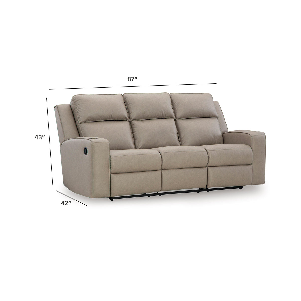 Lavenhorne Living Room Sets - 63307U1, 63307U2 - approximate manufacturer dimensions (supplier image 19)