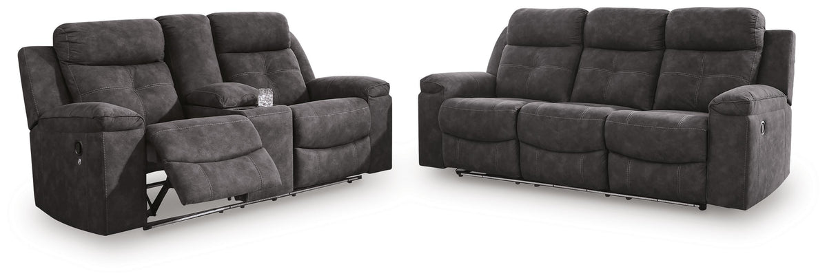 Brysonview Reclining Sofa and Loveseat - 63605U1 - product view or room setting; complete kit and included component views (supplier image 1)
