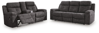 Brysonview Reclining Sofa and Loveseat - 63605U1 - product view or room setting; complete kit and included component views (supplier image 1)