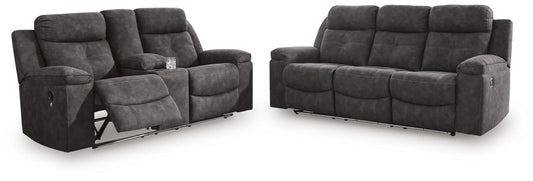Brysonview Reclining Sofa and Loveseat - 63605U1 - product view or room setting; complete kit and included component views (supplier image 1)