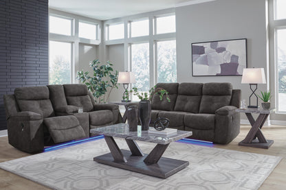 Brysonview Reclining Sofa and Loveseat - 63605U1 - product view or room setting; complete kit and included component views (supplier image 9)