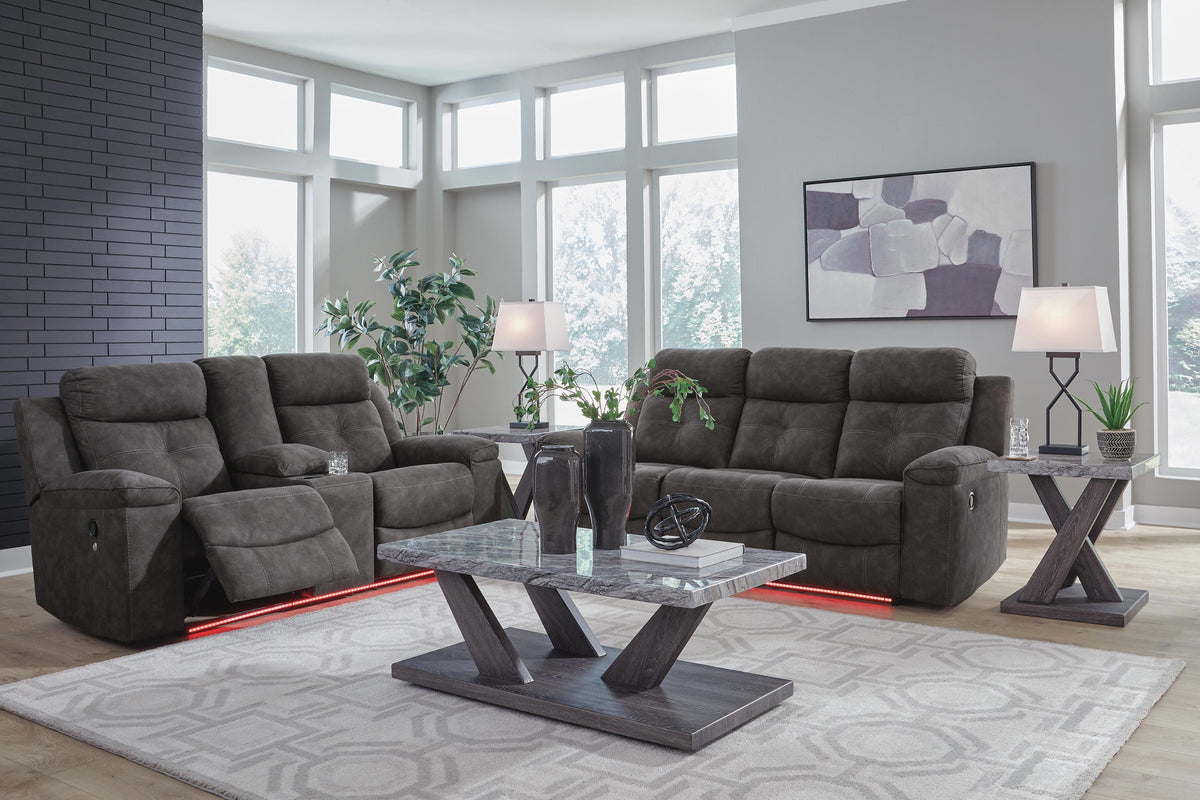 Brysonview Reclining Sofa and Loveseat - 63605U1 - product view or room setting; complete kit and included component views (supplier image 11)