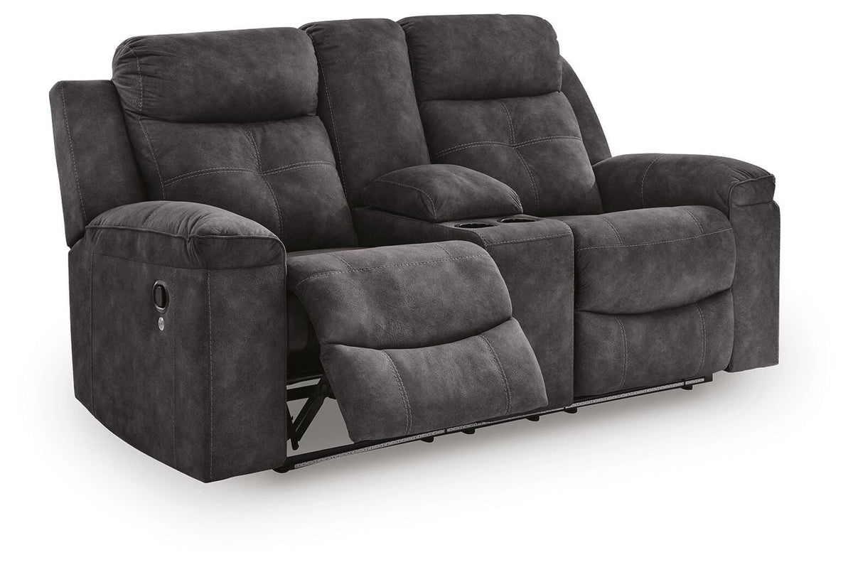 Brysonview Reclining Loveseat with Console - 6360594 - product view or room setting; only loveseat included (supplier image 3)