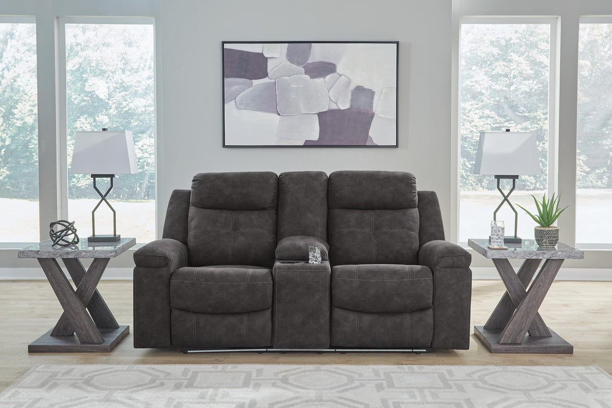 Brysonview Reclining Sofa and Loveseat - 63605U1 - product view or room setting; complete kit and included component views (supplier image 5)