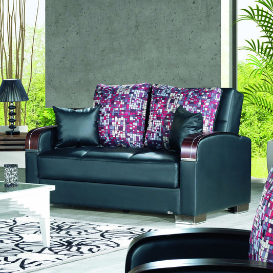 Ottomanson Mobimax - Upholstered Convertible Loveseat With Storage