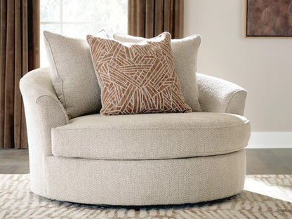 Steelwater Retreat Oversized Swivel Accent Chair - 6670421 - product view or room setting; only chair included (supplier image 2)