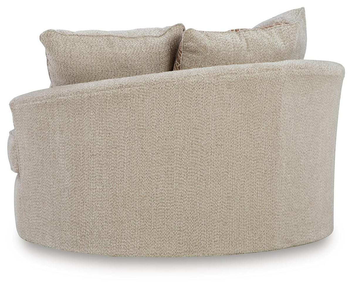 Steelwater Retreat Oversized Swivel Accent Chair - 6670421 - product view or room setting; only chair included (supplier image 4)