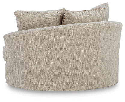 Steelwater Retreat Oversized Swivel Accent Chair - 6670421 - product view or room setting; only chair included (supplier image 4)