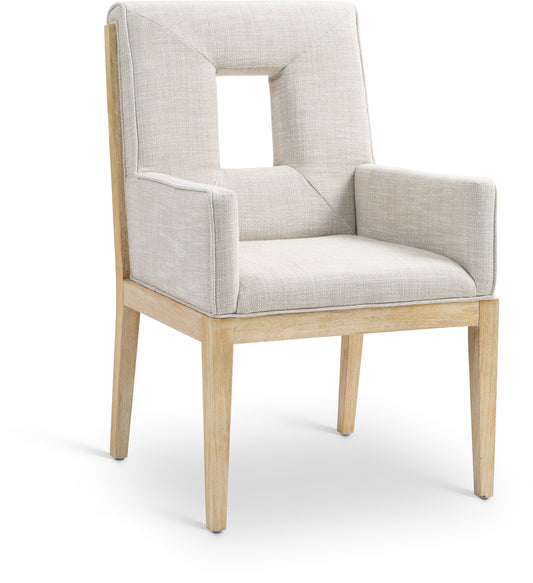 Gwendolyn - Dining Arm Chair With Natural Frame