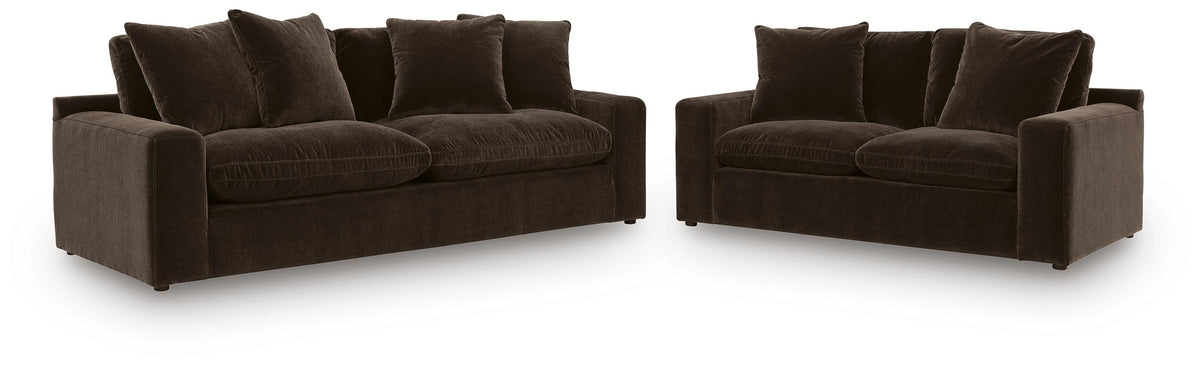 Maxton Heights Sofa and Loveseat - 67807U1 - product view or room setting; complete kit and included component views (supplier image 1)