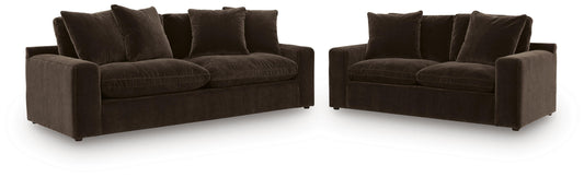 Maxton Heights Sofa and Loveseat - 67807U1 - product view or room setting; complete kit and included component views (supplier image 1)