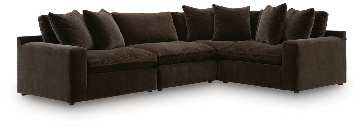 Maxton Heights Sectional - 67807S3 - product view or room setting; complete kit and included component views (supplier image 35)