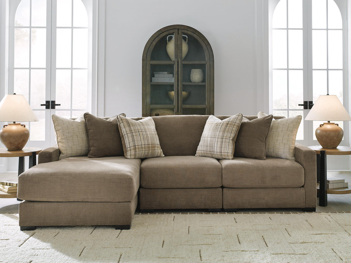 Camellia-Court Sectional - 68207S5 - product view or room setting; complete kit and included component views (supplier image 28)