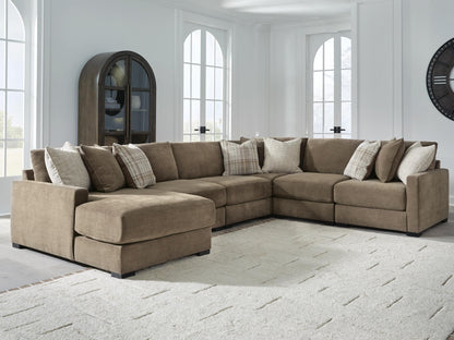 Camellia-Court Sectional - 68207S14 - product view or room setting; complete kit and included component views (supplier image 22)