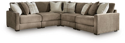 Camellia-Court Sectional - 68207S17 - product view or room setting; complete kit and included component views (supplier image 23)