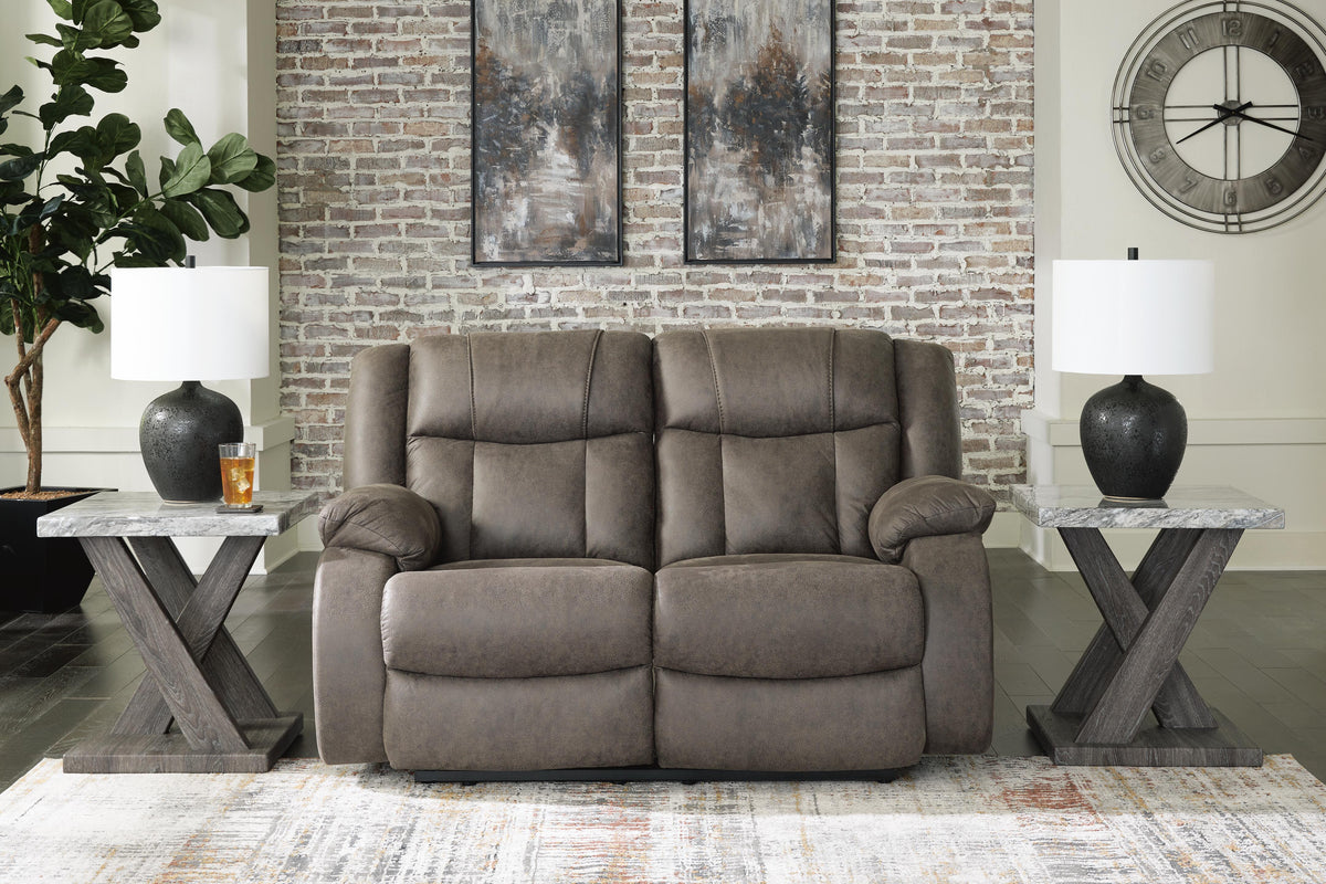 First Base Reclining Loveseat - 6880486 - product view or room setting; only loveseat included (supplier image 2)