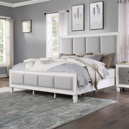 Katia - Bedroom Set - Rustic Gray & Weathered White