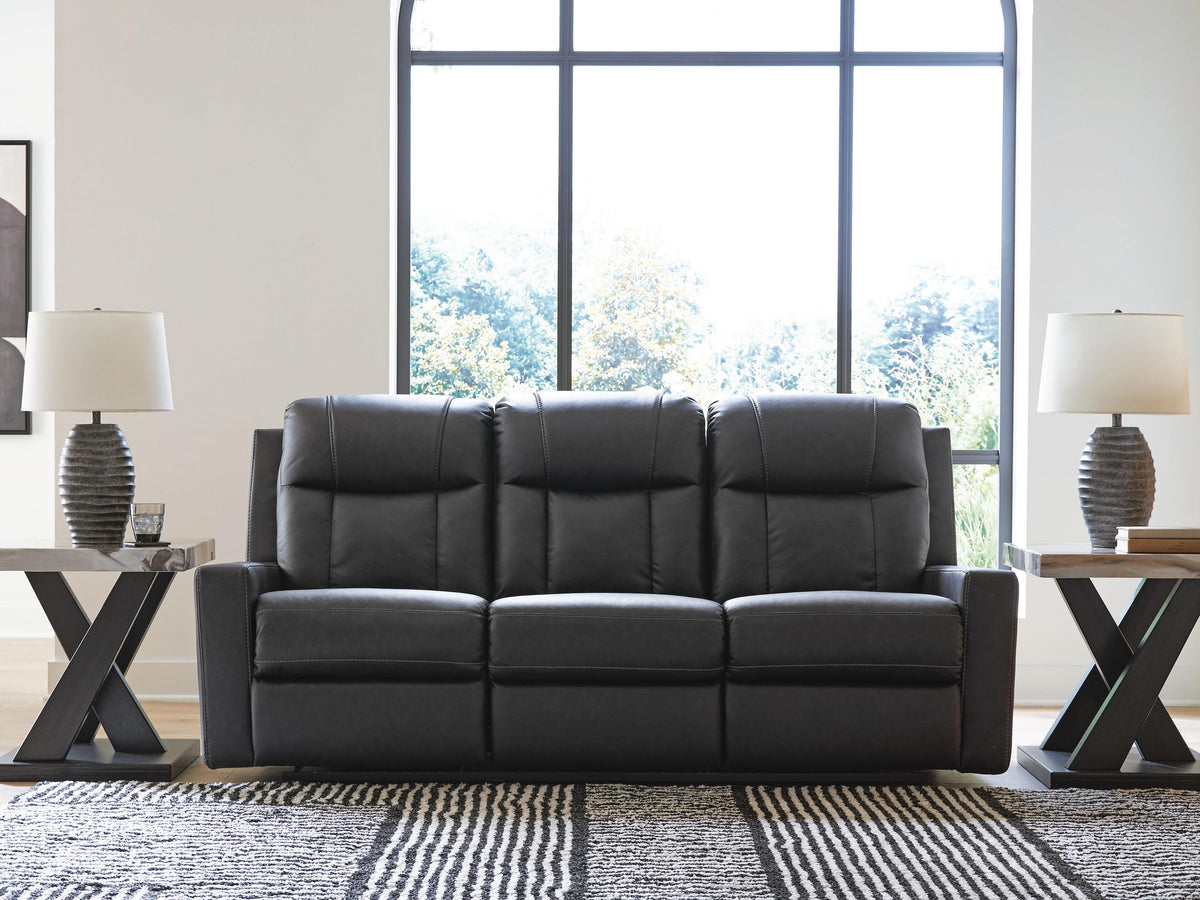 Mackmenville Reclining Sofa - 7471388 - product view or room setting; only sofa included (supplier image 11)