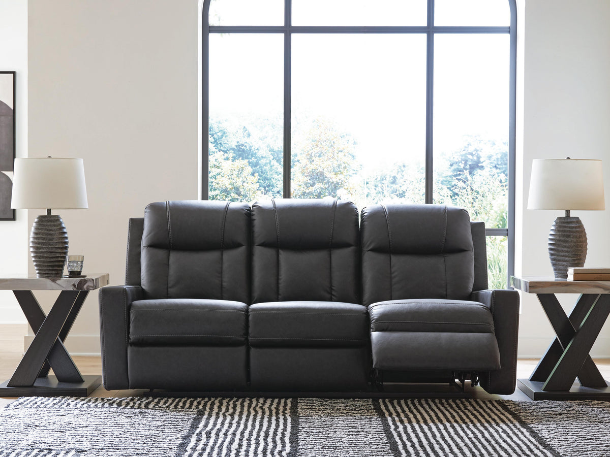 Mackmenville Reclining Sofa - 7471388 - product view or room setting; only sofa included (supplier image 15)