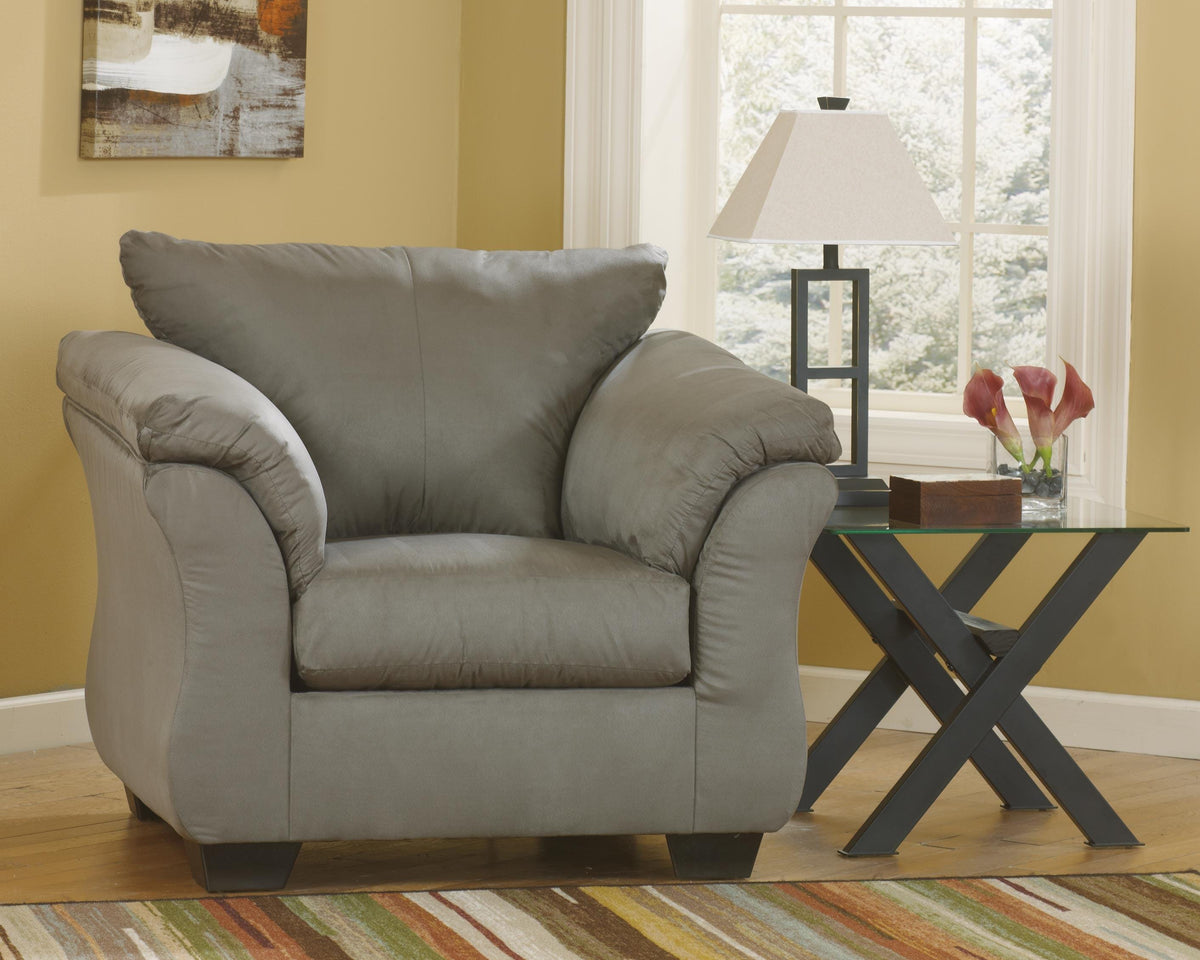 Darcy Chair and Ottoman - 75005U7 - product view or room setting; complete kit and included component views (supplier image 8)