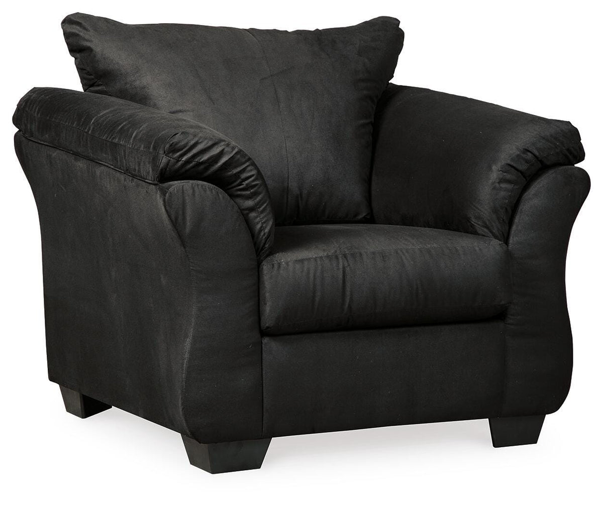 Darcy Chair and Ottoman - 75008U3 - product view or room setting; complete kit and included component views (supplier image 13)