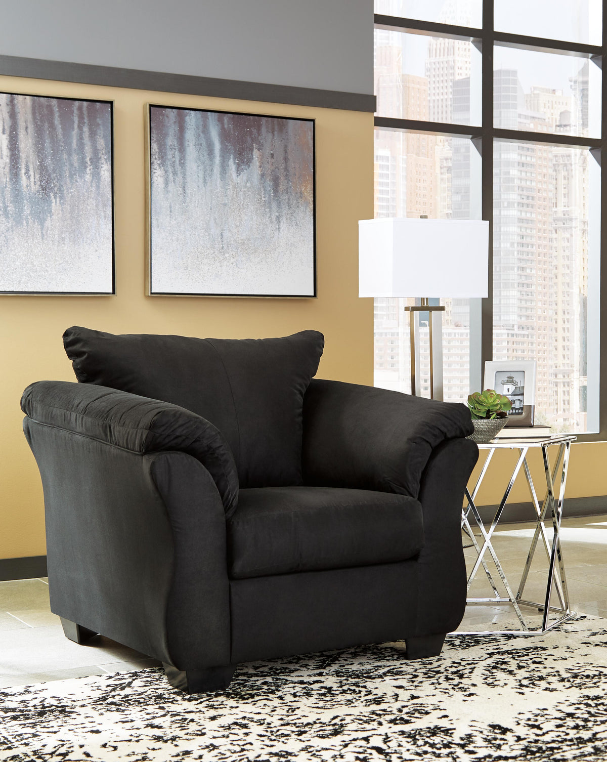 Darcy Chair and Ottoman - 75008U3 - product view or room setting; complete kit and included component views (supplier image 17)