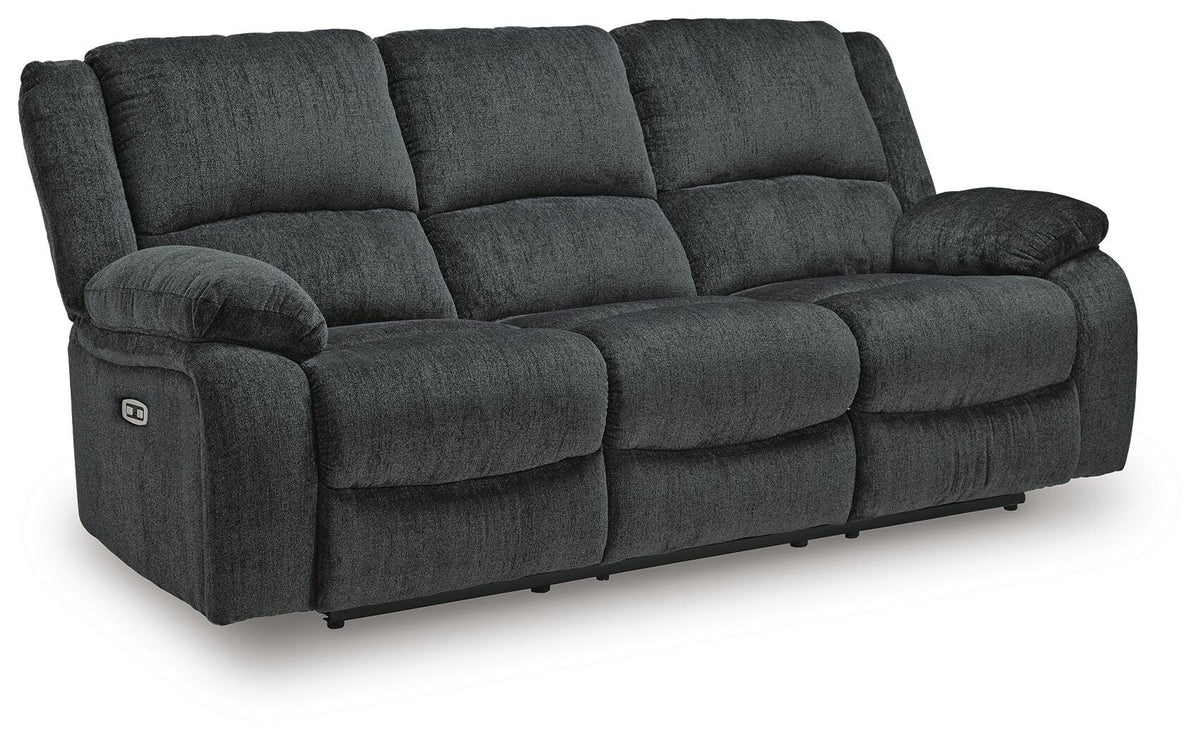 Draycoll sofa and loveseat set, Slate / Power, 76504U2: original manufacturer image; only listed sofa and loveseat included. Castillo Furniture, Philadelphia.