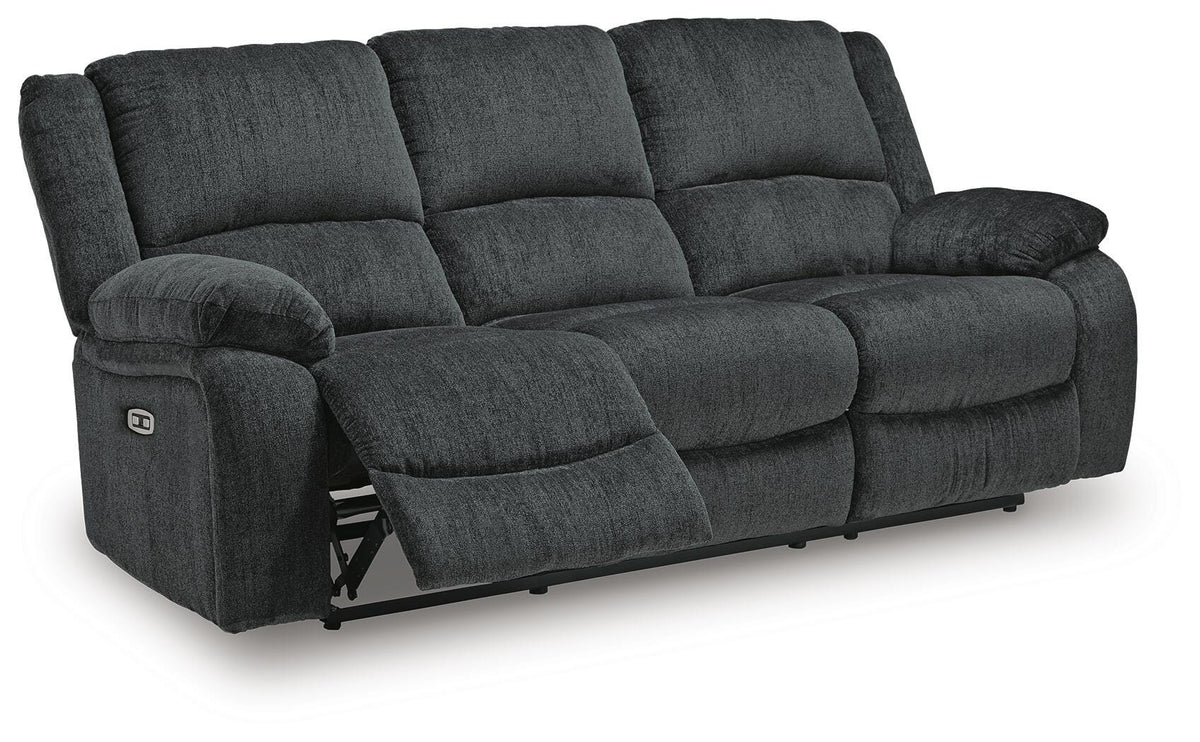 Draycoll sofa and loveseat set, Slate / Power, 7650487: original manufacturer image; only listed sofa and loveseat included. Castillo Furniture, Philadelphia.