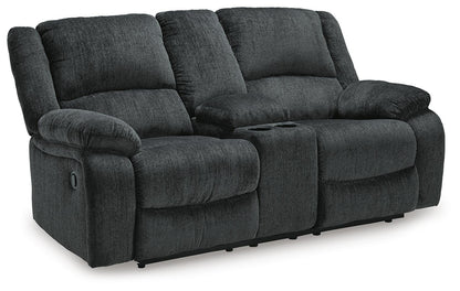 Draycoll Reclining Loveseat with Console - 7650494 - product view or room setting; only loveseat included (supplier image 10)