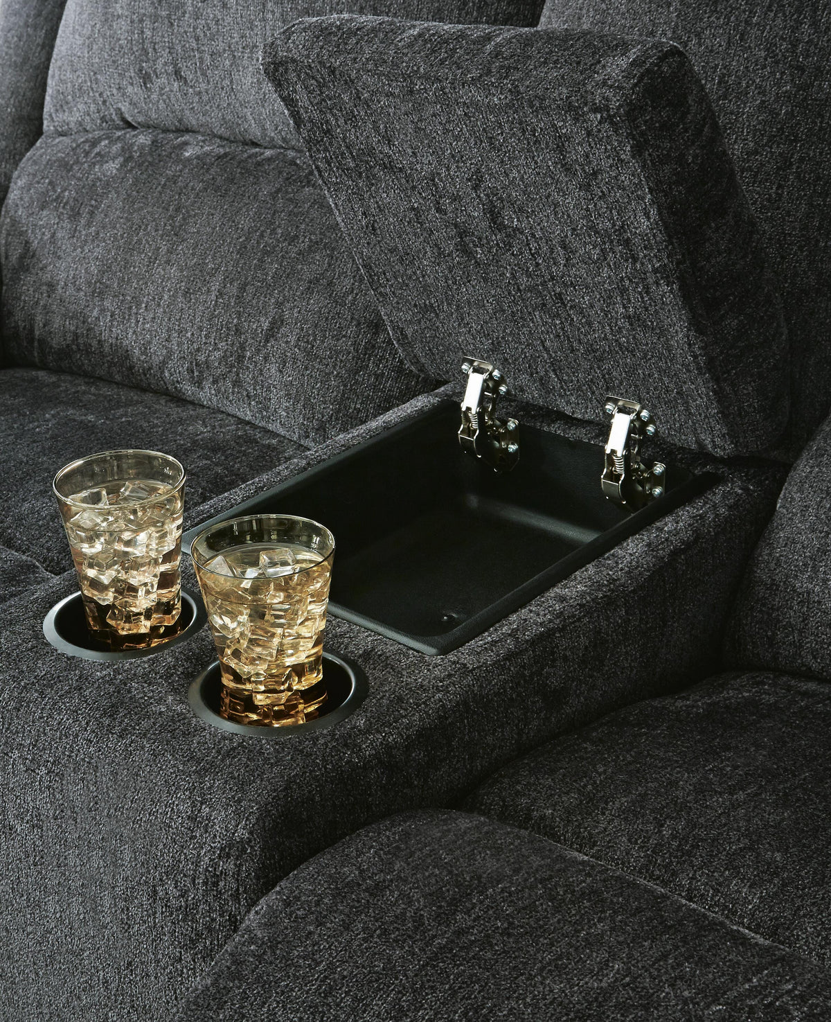 Draycoll Reclining Loveseat with Console - 7650496, 7650494 - product view or room setting; only loveseat included (supplier image 5)