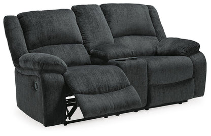 Draycoll Reclining Loveseat with Console - 7650494 - product view or room setting; only loveseat included (supplier image 12)