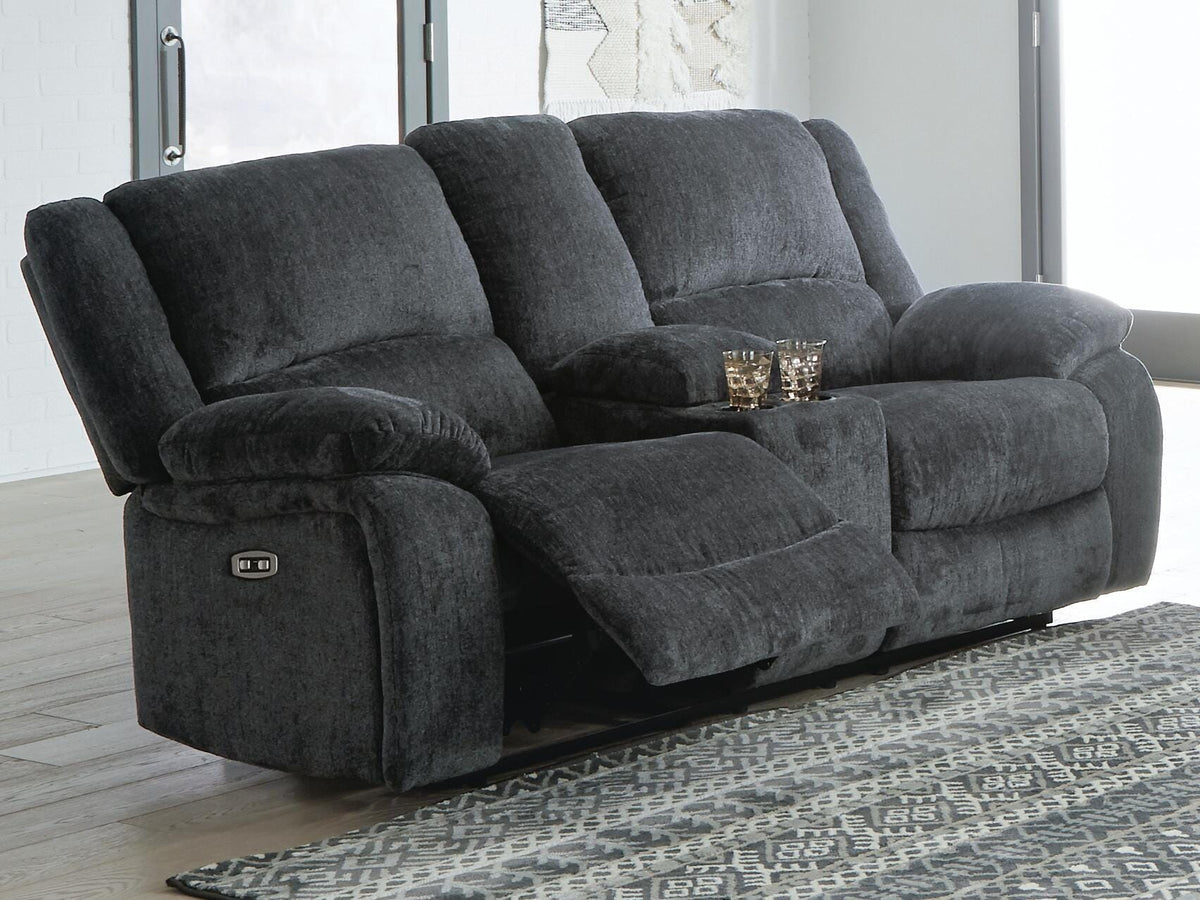 Draycoll Reclining Loveseat with Console - 7650496 - product view or room setting; only loveseat included (supplier image 2)