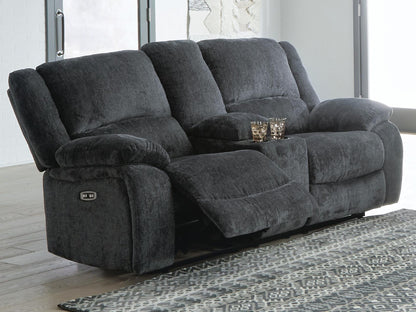 Draycoll Reclining Loveseat with Console - 7650496 - product view or room setting; only loveseat included (supplier image 2)