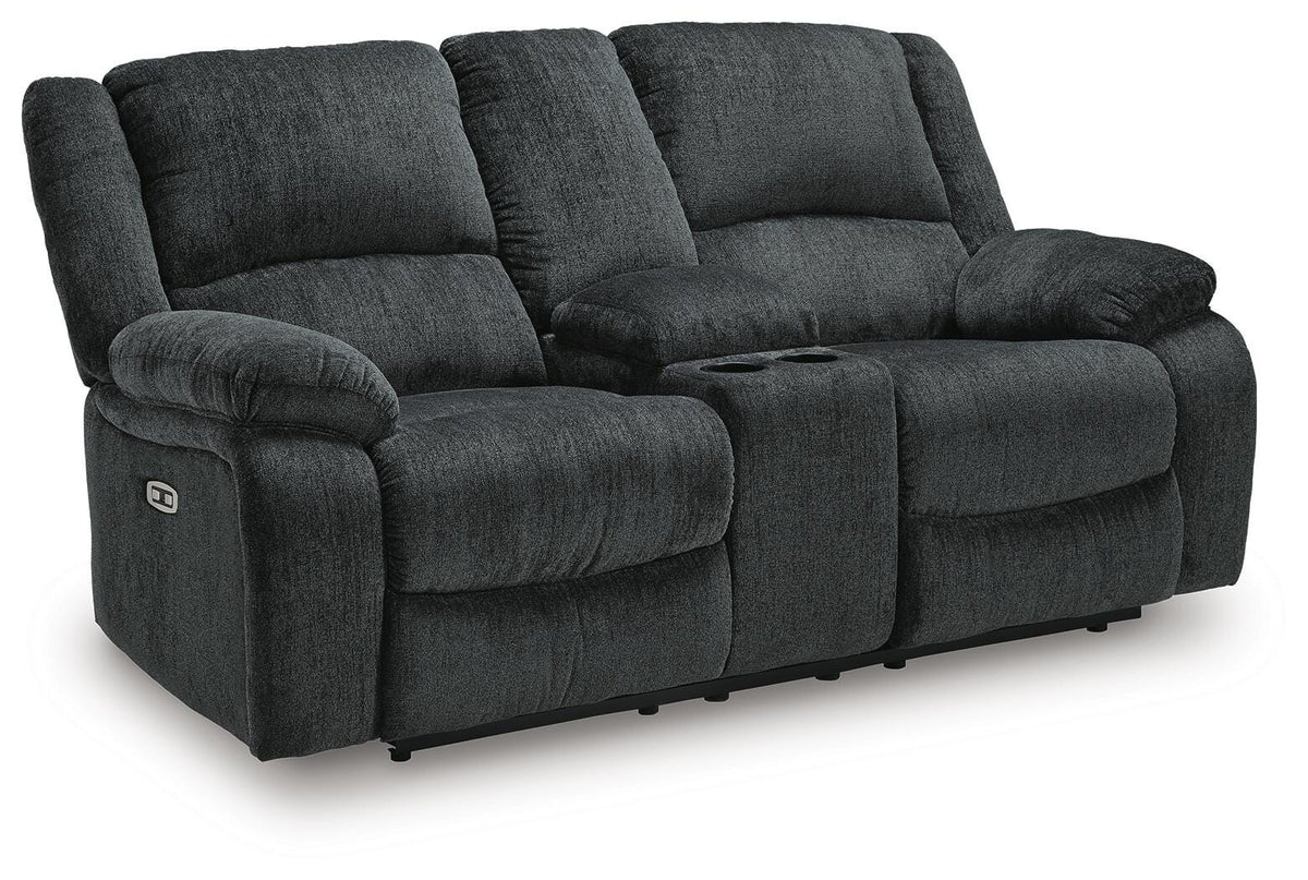 Draycoll Reclining Loveseat with Console - 7650496 - product view or room setting; only loveseat included (supplier image 1)