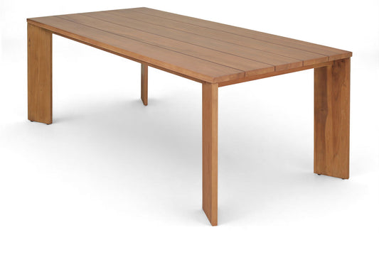 Mirella - Teak Wood 78.75" Outdoor Patio Dining Table - Natural