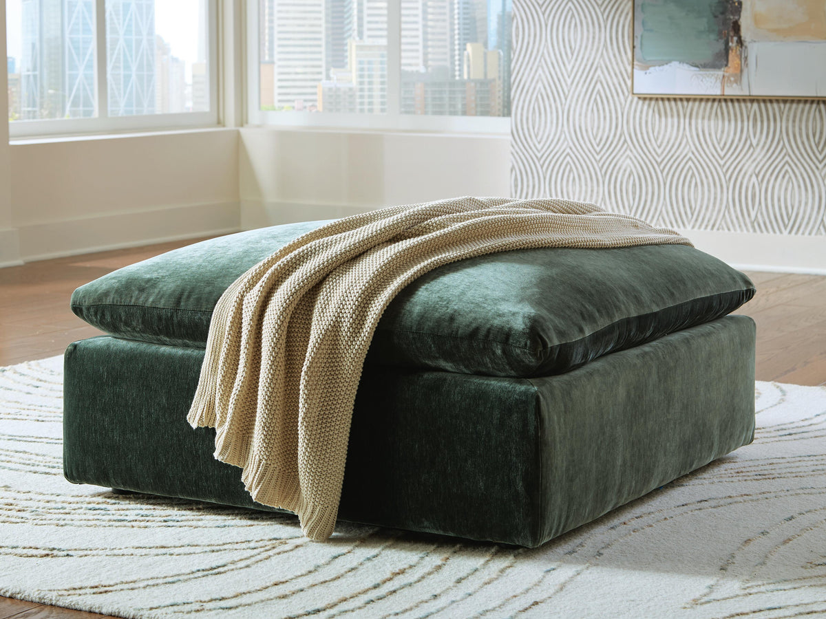 Carriage View Oversized Accent Ottoman - 7800108 - product view or room setting; only ottoman included (supplier image 2)