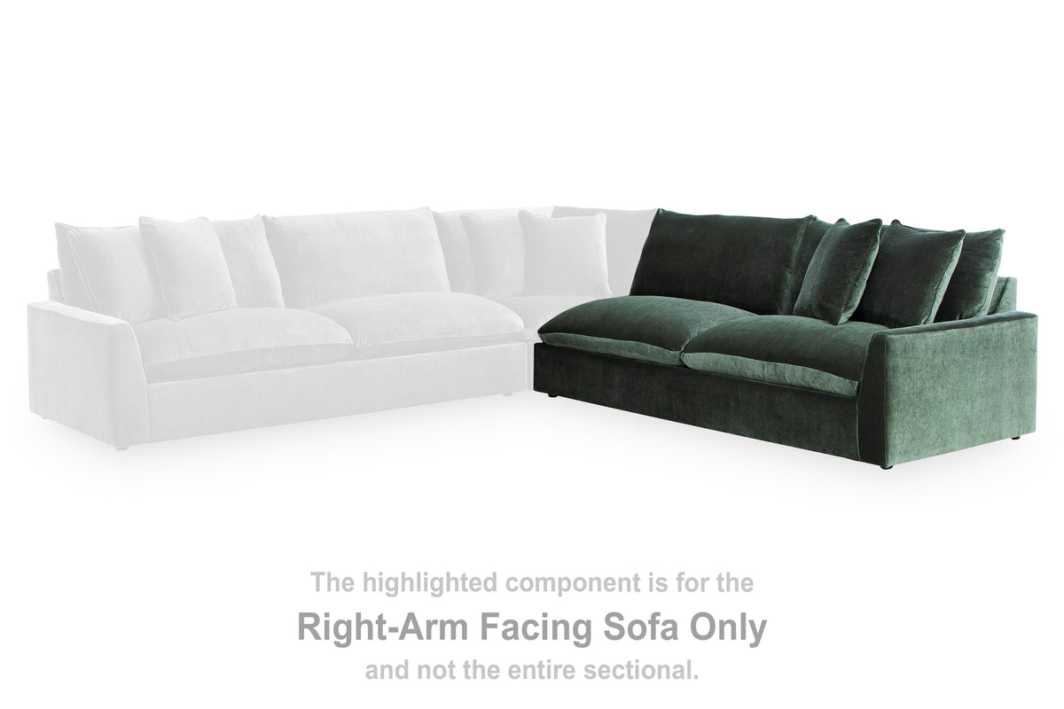 Carriage View 3-Piece Sectional - 78001S1 - product view or room setting; complete kit and included component views (supplier image 10)