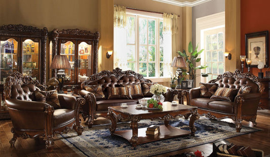 Vendome - Sofa & Loveseat Set - Cherry