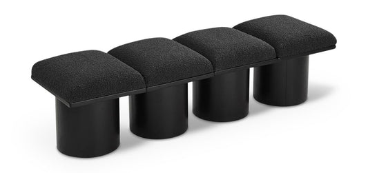 Pavilion - 4 Piece Modular Bench With Black Base