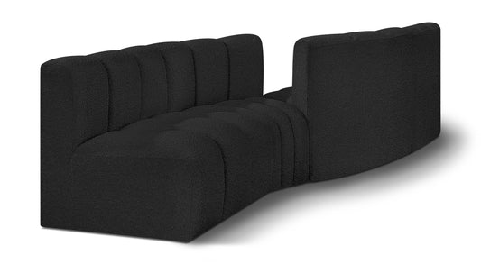 Arc - Boucle Fabric 4 Piece Sofa