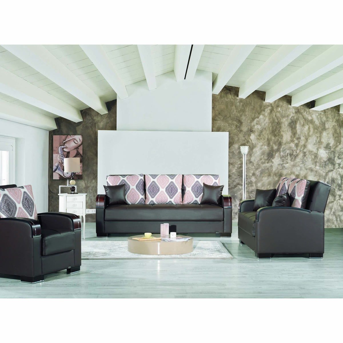 Ottomanson Mobimax - Upholstered Convertible Armchair With Storage