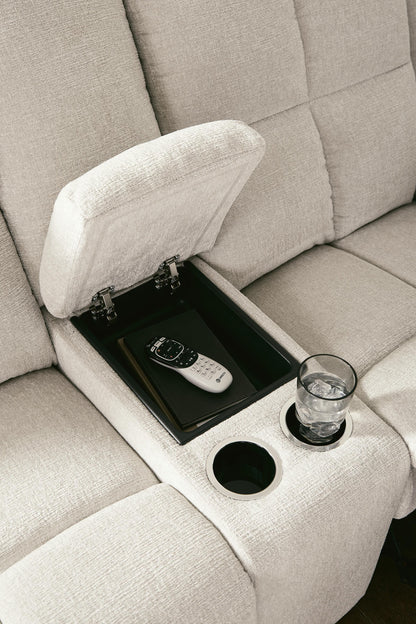 Orlen Reclining Loveseat with Console - 8160294 - product view or room setting; only loveseat included (supplier image 7)