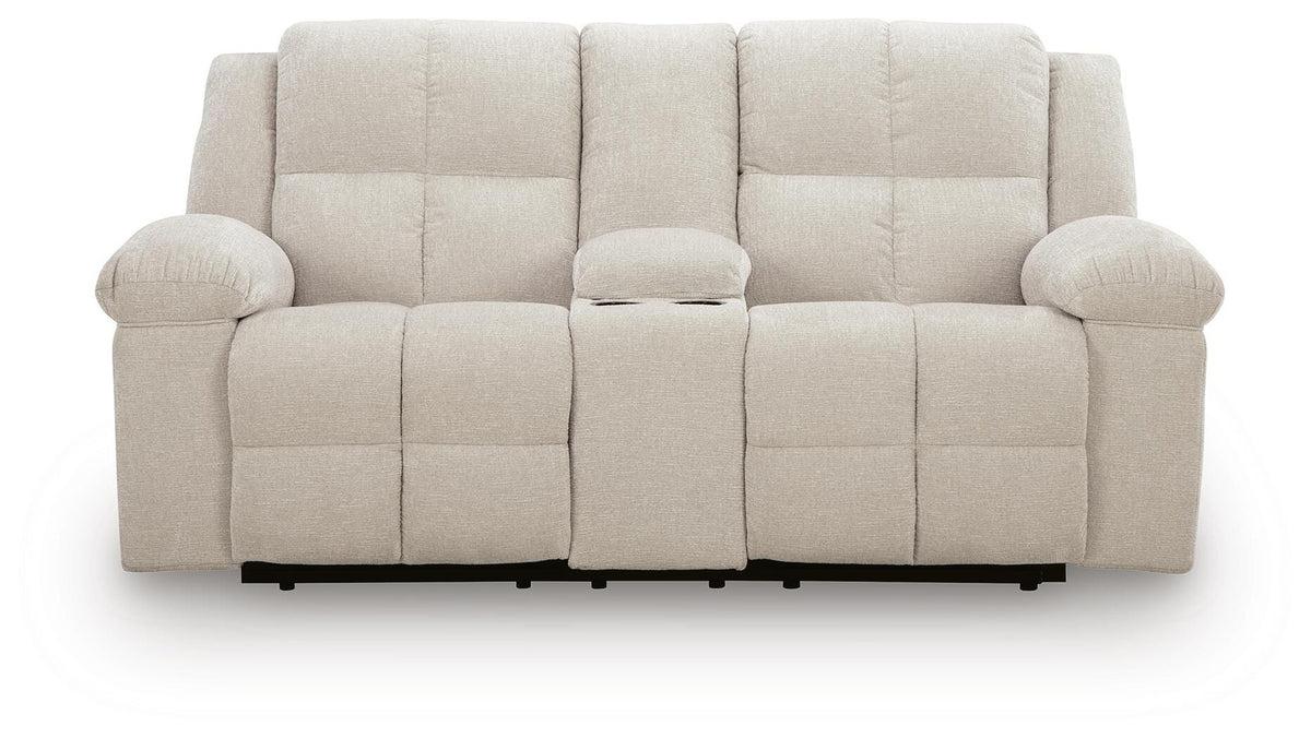 Orlen Reclining Loveseat with Console - 8160294 - product view or room setting; only loveseat included (supplier image 4)