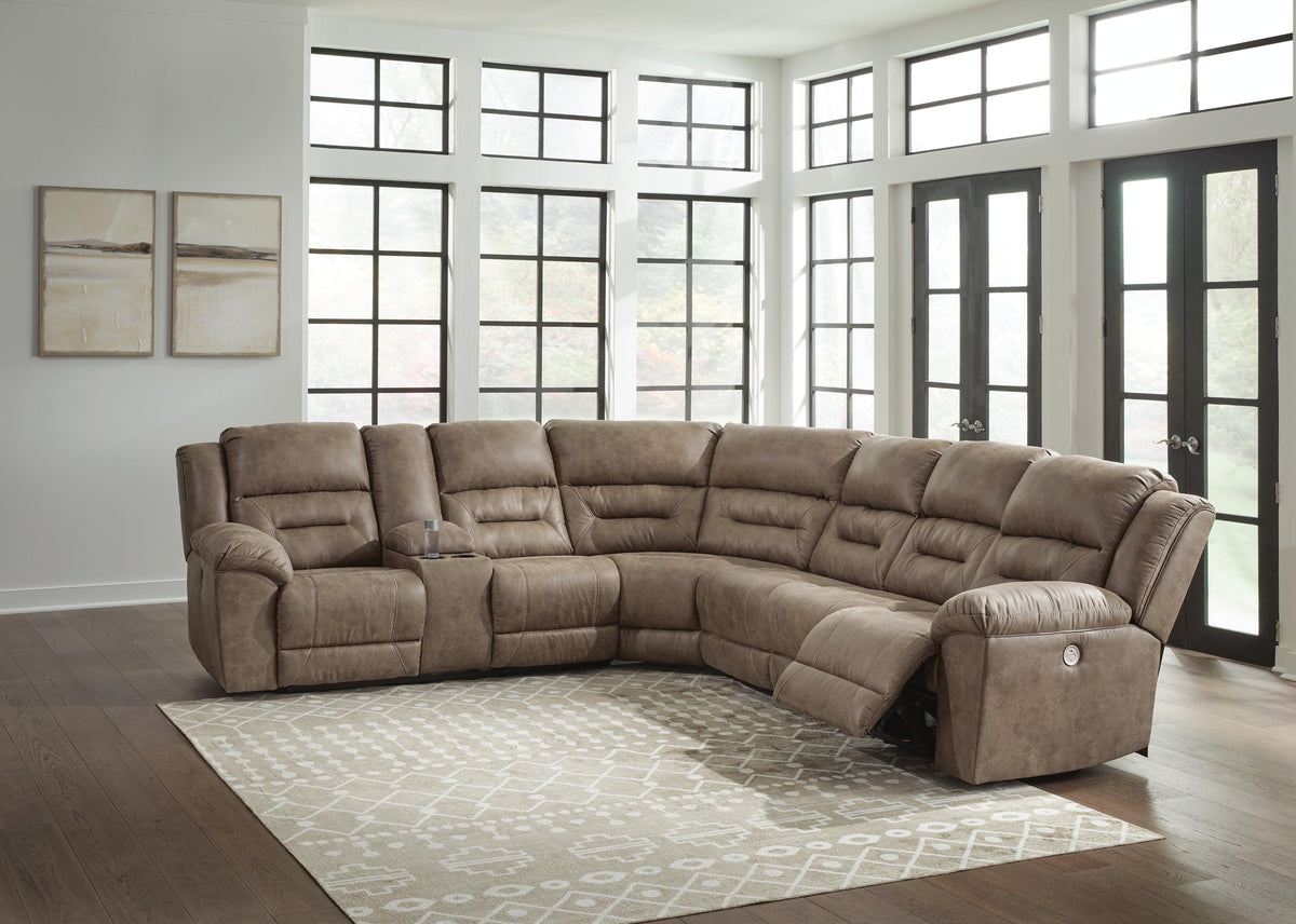 Ravenel Sectional - 83106S3 - product view or room setting; complete kit and included component views (supplier image 2)