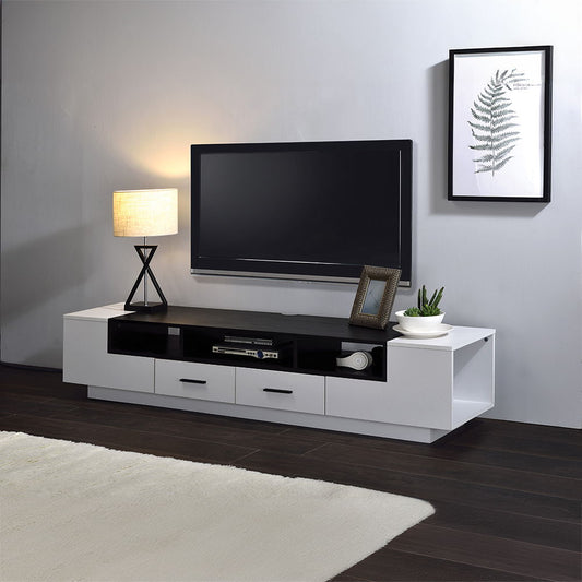 Armour - TV Stand - White & Black