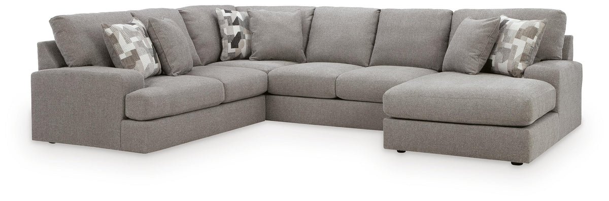 Lindon Sectional - 84704S4 - product view or room setting; complete kit and included component views (supplier image 1)