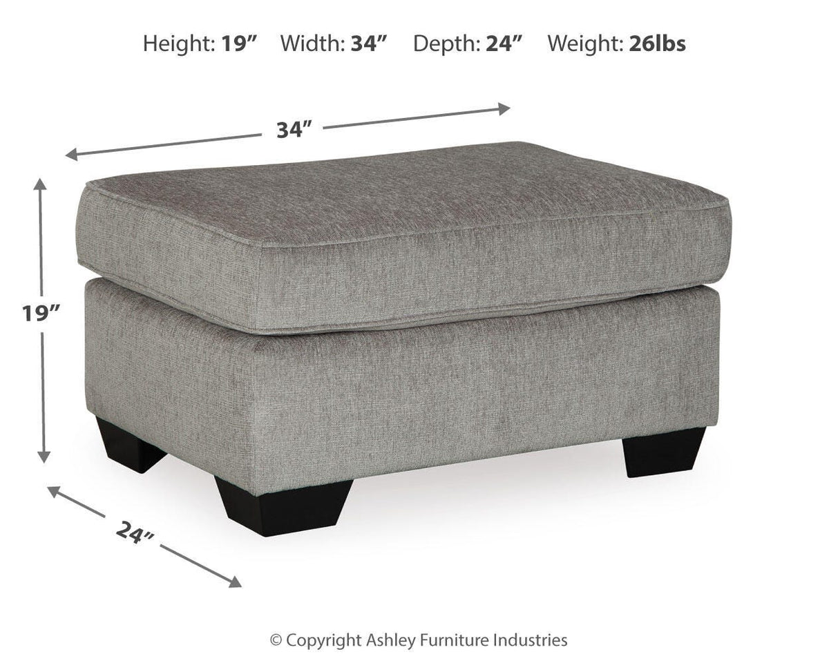 Altari Ottoman - 8721414 - approximate manufacturer dimensions (supplier image 27)