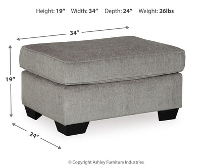 Altari Ottoman - 8721414 - approximate manufacturer dimensions (supplier image 27)